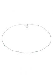 Elli Damski łańcuszek na biodra koraliki z kryształem w srebrze próby 925 sterling silver Naszyjniki 1 ct. Szare naszyjniki damskie Elli, srebrne. Za 241.39 zł.