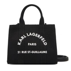 Torebka KARL LAGERFELD. Czarne torebki klasyczne damskie KARL LAGERFELD, bez dodatków. Za 339.99 zł.