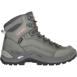 Buty trekkingowe damskie Lowa Renegade Mid Gtx. Szare obuwie trekkingowe damskie Lowa, z materiału, za kostkę, bez zapięcia. Za 786.30 zł.