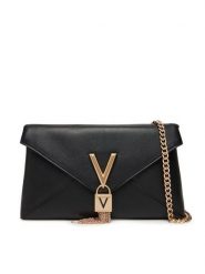 Valentino Torebka Stella VBS9AK17 Czarny. Czarne torebki wieczorowe damskie Valentino, bez wzorów, ze skóry, bez dodatków. Za 389.99 zł.