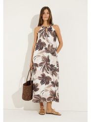 More & More Sukienka w kolorze kremowo-brązowym rozmiar: 36. Brązowe sukienki damskie More & More, bez wzorów, bez ramiączek. Za 369.95 zł.