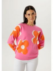 Aniston Sweter w kolorze różowo-pomarańczowym rozmiar: 46. Różowe swetry klasyczne damskie Aniston, bez kołnierzyka. Za 173.99 zł.