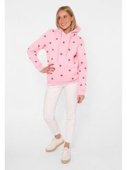 Zwillingsherz Bluza "Hearts" w kolorze jasnoróżowym rozmiar: L/XL. Różowe bluzy damskie Zwillingsherz, l, bez wzorów, z bawełny, z kapturem. Za 256.95 zł.