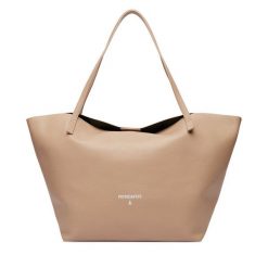 Torebka Patrizia Pepe. Brązowe shopper bag Patrizia Pepe, bez dodatków. Za 1,289.99 zł.