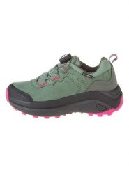 CMP Buty turystyczne "Juukat Low" w kolorze zielono-różowym rozmiar: 39. Zielone obuwie trekkingowe damskie CMP, z materiału, bez zapięcia. Za 368.73 zł.