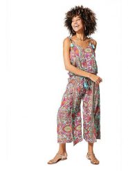 Ipanima Kombinezon w kolorze miętowo-różowym rozmiar: 34-40. Różowe kombinezony damskie Ipanima, bez wzorów, bez kołnierzyka, bez ramiączek. Za 100.99 zł.