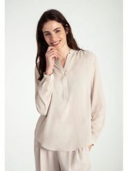 More & More Bluzka w kolorze kremowym rozmiar: 42. Brązowe bluzki damskie More & More, bez wzorów, bez kołnierzyka, bez ramiączek. Za 86.99 zł.