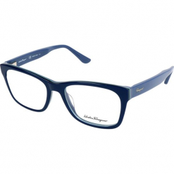 Oprawki "SF2693" w kolorze niebieskim. Niebieskie okulary przeciwsłoneczne damskie Carrera, Ferragamo. W wyprzedaży za 249.95 zł.