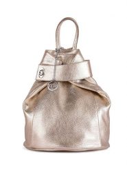 Mia Tomazzi Skórzany plecak "Sirietto" w kolorze złotym - 28 x 35 x 13 cm rozmiar: onesize. Żółte plecaki Mia Tomazzi, bez wzorów, z materiału. Za 274.99 zł.