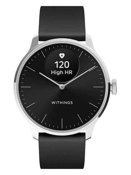 WITHINGS Smartwatch "ScanWatch Light" w kolorze srebrno-czarnym rozmiar: onesize. Czarne, analogowe zegarki damskie WITHINGS, ze stali. Za 826.99 zł.