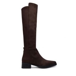 Kozaki MICHAEL Michael Kors. Brązowe kozaki damskie MICHAEL Michael Kors, bez obcasa, na płaskiej podeszwie, bez zapięcia. Za 879.99 zł.