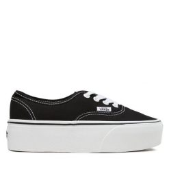 Tenisówki Vans. Czarne trampki damskie Vans, bez wzorów, bez zapięcia. Za 277.99 zł.