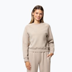 Bluza damska Pitbull Discovery Crewneck Sweatshirt. Brązowe bluzy damskie PITBULL, m, bez wzorów, z bawełny, bez kaptura. Za 139.99 zł.