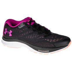 Buty do biegania damskie, W Charged Bandit 6. Czarne obuwie sportowe damskie Under Armour, z materiału, bez zapięcia, do biegania. Za 269.99 zł.