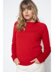 Perfect Cashmere Kaszmirowy sweter "Wilma" w kolorze czerwonym rozmiar: XL. Czerwone swetry klasyczne damskie Perfect Cashmere, xl, z kaszmiru, bez kołnierzyka. Za 357.63 zł.