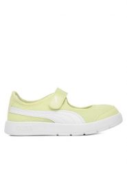 Puma Baleriny Courtflex v3 Lina V PS 400578 06 Żółty. Żółte baleriny dziewczęce Puma, bez wzorów, z materiału, bez obcasa, bez zapięcia. Za 169.99 zł.