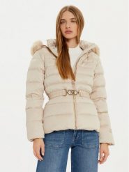 Marciano Guess Kurtka puchowa 4BGL14 7187A Beżowy Regular Fit. Brązowe kurtki damskie Marciano Guess, z aplikacjami, z puchu, bez kaptura. Za 1,259.00 zł.