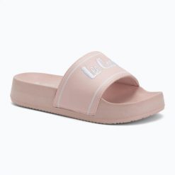 Klapki damskie Lee Cooper LCW-25-42-3532LA. Czerwone klapki damskie COOPER, bez wzorów, z materiału, bez obcasa, bez zapięcia. Za 89.05 zł.