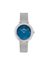 Daniel Wellington Zegarek Crystalline Bezel 3 DW00100825 Srebrny. Szare, analogowe zegarki damskie Daniel Wellington, srebrne. Za 1,049.00 zł.