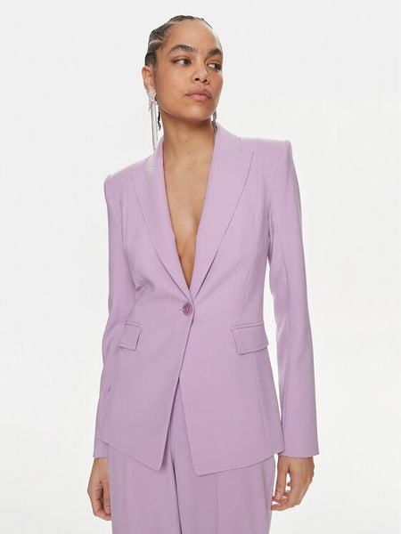 Patrizia Pepe Marynarka 2S1494/A049-M495 Fioletowy Regular Fit. Fioletowe marynarki i żakiety damskie Patrizia Pepe, m, bez wzorów, z syntetyku. Za 929.00 zł.