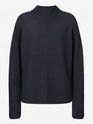 More & More Sweter w kolorze granatowym rozmiar: 40. Niebieskie swetry klasyczne damskie More & More, ze splotem, bez kołnierzyka. Za 171.28 zł.