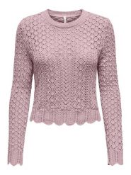 ONLY Sweter w kolorze jasnoróżowym rozmiar: M. Różowe swetry klasyczne damskie Only, m, bez kołnierzyka. Za 91.99 zł.
