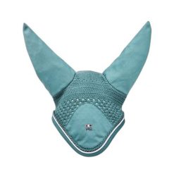 Czapka z muchą dla koni Premier Equine. Niebieskie czapki damskie PREMIER EQUINE, bez wzorów. Za 217.50 zł.