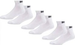 Odzież Skarpety unisex SkatePro Ankle Socks 3-Zestaw - Biały - 43-45. Biała skarpetki damskie SKATEPRO, bez wzorów. Za 38.99 zł.