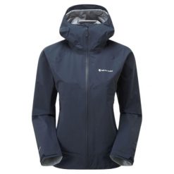 Kurtka przeciwdeszczowa z kapturem dla kobiet Montane Phase Lite. Niebieskie kurtki damskie Montane, xl, bez wzorów, z gore-texu, z kapturem. Za 1,367.30 zł.