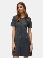 Vero Moda Sukienka dzianinowa Johanna 10333908 Szary Standard Fit. Szare sukienki damskie Vero Moda, bez wzorów, z dzianiny, bez ramiączek. Za 269.99 zł.