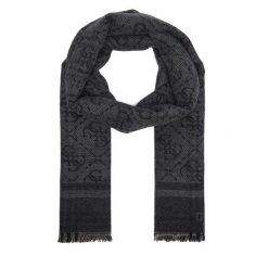 Szalik Guess. Czarne szaliki damskie Guess, z aplikacjami. Za 234.99 zł.