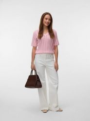 Vero Moda Sweter w kolorze jasnoróżowym rozmiar: S. Różowe swetry klasyczne damskie Vero Moda, s, bez kołnierzyka. Za 74.81 zł.
