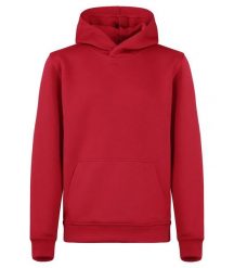 Clique Basic Active Hoody Junior - bluza z kapturem, spun dyed poliester – Red. Czerwone bluzy damskie CLIQUE, m, bez wzorów, z poliesteru, z kapturem. Za 145.21 zł.