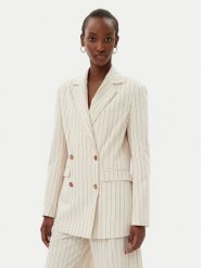 Fracomina Marynarka FR25SJ3003W761D4 Écru Slim Fit. Marynarki i żakiety damskie Fracomina, m, bez wzorów, z syntetyku. Za 469.99 zł.