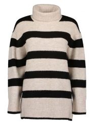 Blue Seven Golf w kolorze kremowo-czarnym rozmiar: 36. Brązowe golfy damskie Blue Seven, bez wzorów, ze splotem, bez ramiączek. Za 100.75 zł.