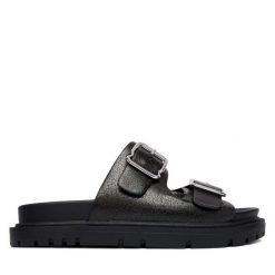 Klapki REPLAY. Brązowe klapki damskie Replay, bez wzorów, bez obcasa, bez zapięcia. Za 399.99 zł.