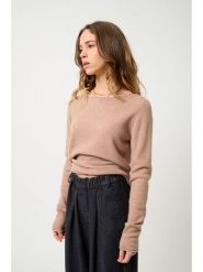 AUTHENTIC CASHMERE Kaszmirowy sweter "Criou" w kolorze beżowym rozmiar: XXL. Brązowe swetry klasyczne damskie AUTHENTIC CASHMERE, xxl, z kaszmiru, bez kołnierzyka. Za 361.99 zł.