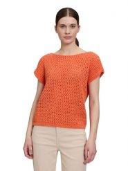 CARTOON Sweter w kolorze pomarańczowym rozmiar: 36. Pomarańczowe swetry klasyczne damskie Cartoon, bez kołnierzyka. Za 130.99 zł.