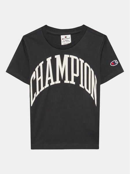 Champion T-Shirt 306362 Czarny Regular Fit. Czarne t-shirty i koszulki chłopięce Champion, bez wzorów, z bawełny, bez kołnierzyka, bez ramiączek. Za 69.99 zł.