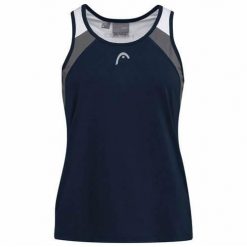 Koszulka bez rękawów damska CLUB 22 Tank Top. Niebieskie koszulki damskie Head, xl, bez wzorów, z poliesteru, bez kołnierzyka, bez ramiączek. Za 185.00 zł.