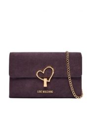 LOVE MOSCHINO Torebka JC4327PP0NKX0650 Fioletowy. Fioletowe torebki wieczorowe damskie Love Moschino, bez wzorów, ze skóry, bez dodatków. Za 619.99 zł.