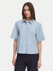 Tommy Hilfiger Koszula WW0WW48899 Niebieski jasny Relaxed Fit. Niebieskie koszule damskie Tommy Hilfiger, xs, bez wzorów, z bawełny, bez kołnierzyka, bez ramiączek. Za 369.99 zł.