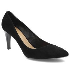 Czarne Szpilki Szydłowski Eleganckie Skórzane Buty. Czarne szpilki damskie Szydłowski, bez wzorów, ze skóry, bez obcasa, na obcasie, bez zapięcia. Za 179.00 zł.