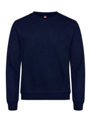 Clique Basic Roundneck unisex blu ciemny bluza z tkaniny antymech – dark navy. Niebieskie bluzy damskie CLIQUE, m, bez wzorów, z bawełny, bez kaptura. Za 155.70 zł.