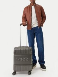 MEXX Walizka kabinowa CEO-MEXX-037-S-SILVER Srebrny. Szare walizki Mexx, bez wzorów, z tworzywa sztucznego. Za 299.99 zł.