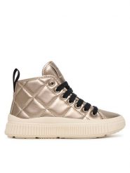 Geox Sneakersy J Laquinny J56M3F 000NF C2010 S Złoty. Żółte buty sportowe dziewczęce Geox, bez wzorów, ze skóry, bez zapięcia. Za 269.99 zł.