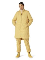 Ilse Jacobsen Płaszcz pikowany w kolorze żółtym rozmiar: 42. Żółte płaszcze damskie Ilse Jacobsen, bez wzorów, bez kaptura. Za 252.99 zł.