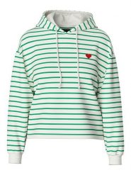 Pieces Bluza "Chilli" w kolorze kremowo-zielonym rozmiar: XL. Brązowe bluzy damskie Pieces, xl, bez wzorów, z kapturem. Za 109.78 zł.
