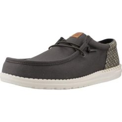 Buty HEY DUDE WALLY FUNK BLOCK PRINT Szary. Szare obuwie trekkingowe damskie Hey dude, z tkaniny, bez zapięcia. Za 255.99 zł.