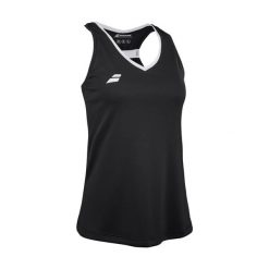 Koszulka tenisowa damska Babolat Play Tank Top. Czarne koszulki damskie BABOLAT, bez wzorów, bez kołnierzyka, bez ramiączek. Za 139.99 zł.